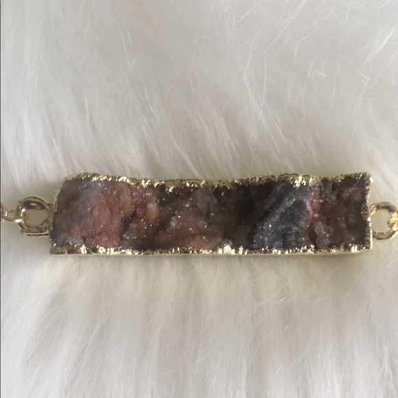 Natural Crystal Bracelet Purple Stone - Picture 5 of 5